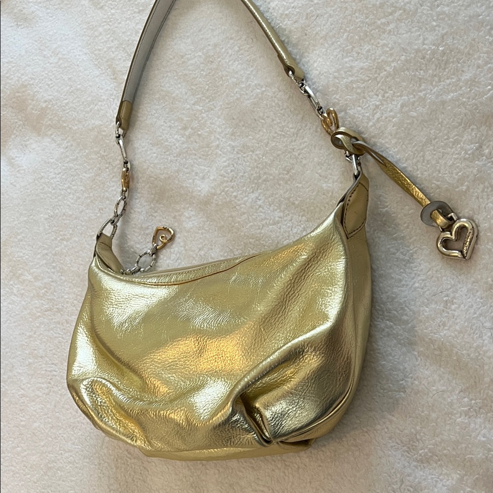 Brighton Gold metallic purse